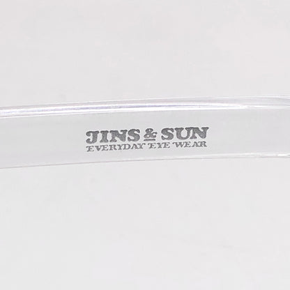 【中古品】【メンズ/レディース】 JINS & SUN × VERDY ジンズ アンド サン URF-21A-027 Type V クリアフレーム 度入り サングラス 眼鏡 ヴェルディー アイウェア アクセサリー 203-260616-rs-07-fur サイズ：52ロ19-147 カラー：クリア 万代Net店