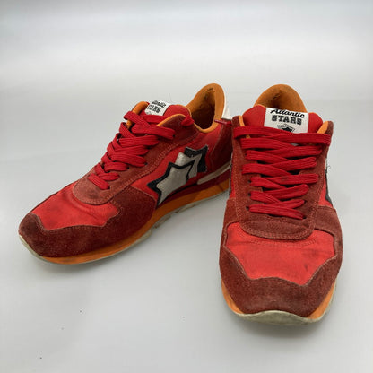 【中古品】【メンズ】 ATLANTIC STARS ローカットスニーカー 本体のみ（箱なし） 163-251211-WA-07-iwa サイズ：41 カラー：レッド系 オレンジ 万代Net店