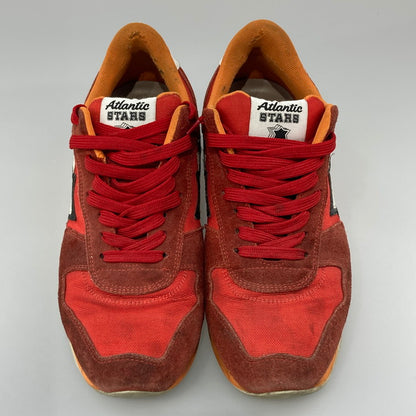 【中古品】【メンズ】 ATLANTIC STARS ローカットスニーカー 本体のみ（箱なし） 163-251211-WA-07-iwa サイズ：41 カラー：レッド系 オレンジ 万代Net店