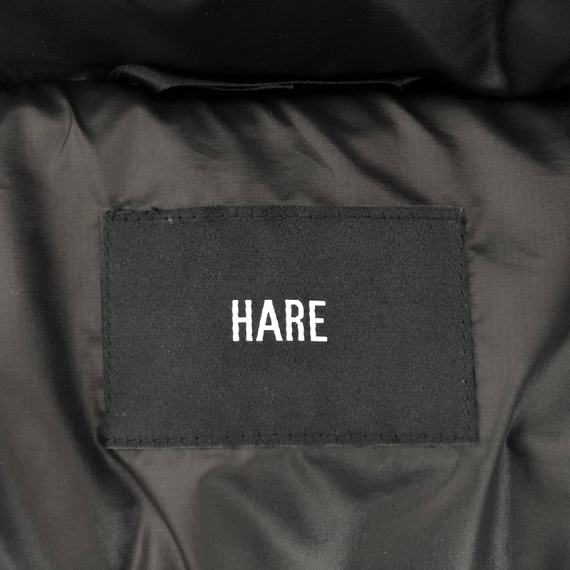 【中古品】【メンズ】 HARE ハレ DOWN JACKET HA030172TR ダウンジャケット アウター 古着 147-260902-rs-03-fur サイズ：F カラー：ブラック 万代Net店