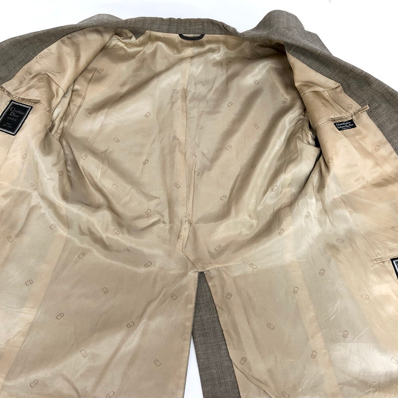 【現状渡し品】【メンズ】 Christian Dior クリスチャンディオール MONSIEUR JACKET テーラードジャケット 肩パット入り アウター ヴィンテージ系 146-251222-rs-09-fur カラー：ベージュ系 万代Net店