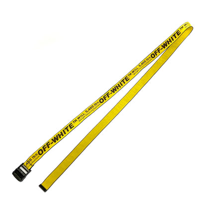 【現状渡し品】【メンズ】 OFF-WHITE オフホワイト INDUSTRIAL BELT インダストリアル ベルト アクセサリー 205-260616-rs-08-fur カラー：イエロー/ブラック 万代Net店