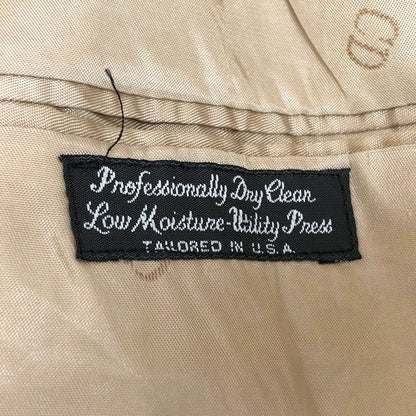 【現状渡し品】【メンズ】 Christian Dior クリスチャンディオール MONSIEUR JACKET テーラードジャケット 肩パット入り アウター ヴィンテージ系 146-251222-rs-09-fur カラー：ベージュ系 万代Net店