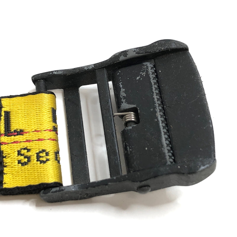【現状渡し品】【メンズ】 OFF-WHITE オフホワイト INDUSTRIAL BELT インダストリアル ベルト アクセサリー 205-260616-rs-08-fur カラー：イエロー/ブラック 万代Net店