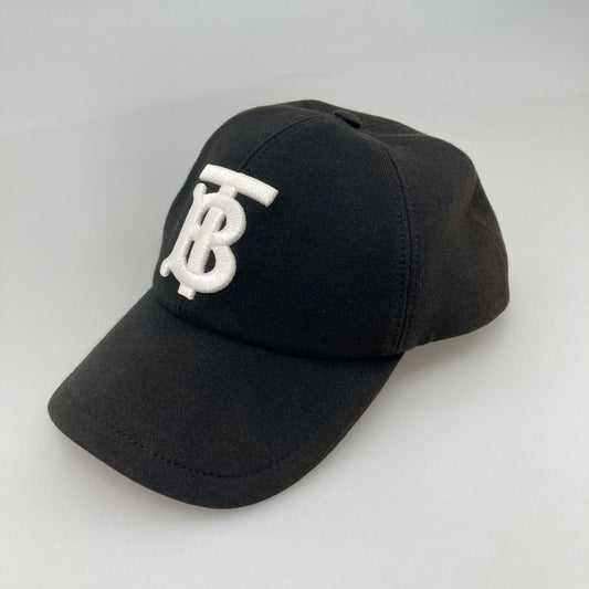 【中古品】【メンズ】 BURBERRY バーバリー TBロゴ キャップ 185-260320-WA-02-iwa サイズ：L カラー：ブラック 万代Net店