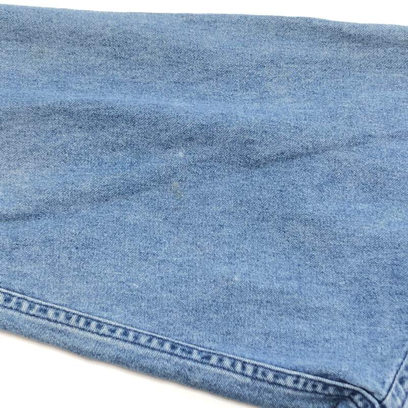 【現状渡し品】【メンズ】 TOMMY HILFIGER トミーヒルフィガー 90S LS DENIM BD SHIRT ダメージ加工 長袖 シャツ トップス 古着 ヴィンテージ 146-260616-rs-10-fur サイズ：S カラー：ブルー系 万代Net店