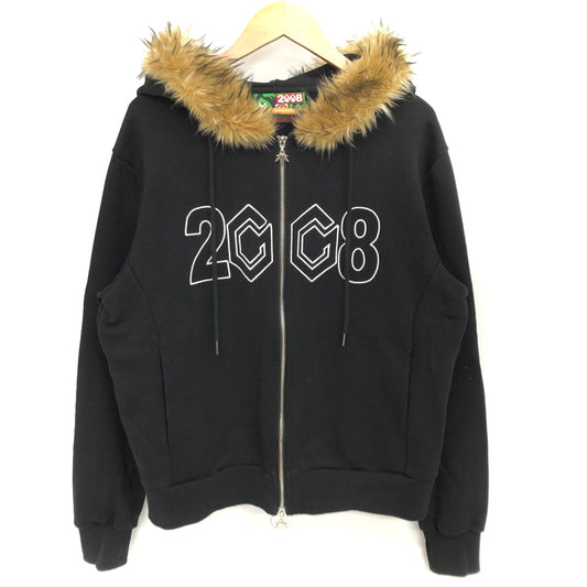 【中古品】【メンズ】 FUCK THIS INDUSTRY ファンク ディス インダストリー FUR FULL ZIP PARKER ファージップアップパーカー 長袖 トップス 142-260616-rs-11-fur サイズ：L カラー：ブラック 万代Net店