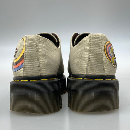 【中古品】【メンズ/レディース】 Dr.Martens ドクターマーチン AW006 VEGAN 1461 QUAD シューズ キャンバス レトロ柄 本体のみ（箱なし） 164-251211-WA-09-iwa サイズ：UK 9 カラー：ベージュ ブラウン 万代Net店