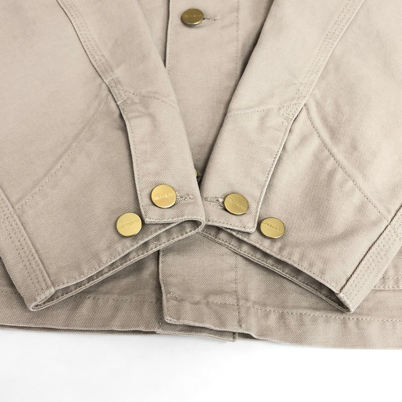【中古美品】【メンズ】 CARHARTT WIP MICHIGAN COAT I034787 ミシガンコート カバーオール ワークジャケット アウター 142-260616-rs-09-fur サイズ：M カラー：ベージュ系 万代Net店