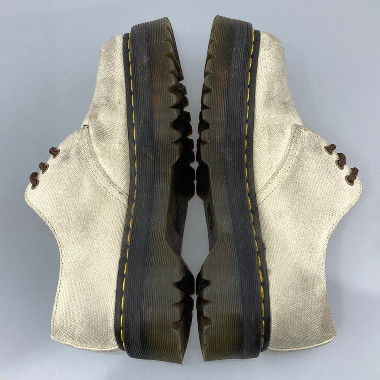 【中古品】【メンズ/レディース】 Dr.Martens ドクターマーチン AW006 VEGAN 1461 QUAD シューズ キャンバス レトロ柄 本体のみ（箱なし） 164-251211-WA-09-iwa サイズ：UK 9 カラー：ベージュ ブラウン 万代Net店