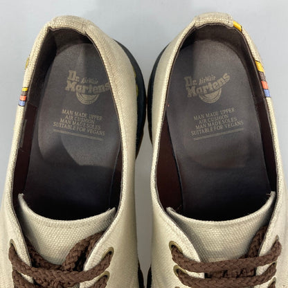 【中古品】【メンズ/レディース】 Dr.Martens ドクターマーチン AW006 VEGAN 1461 QUAD シューズ キャンバス レトロ柄 本体のみ（箱なし） 164-251211-WA-09-iwa サイズ：UK 9 カラー：ベージュ ブラウン 万代Net店