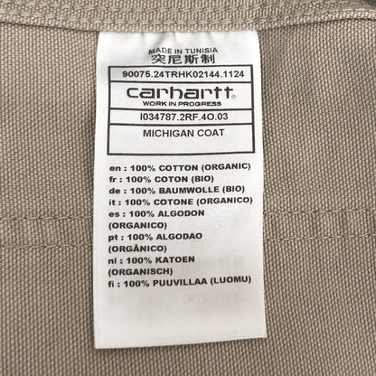【中古美品】【メンズ】 CARHARTT WIP MICHIGAN COAT I034787 ミシガンコート カバーオール ワークジャケット アウター 142-260616-rs-09-fur サイズ：M カラー：ベージュ系 万代Net店