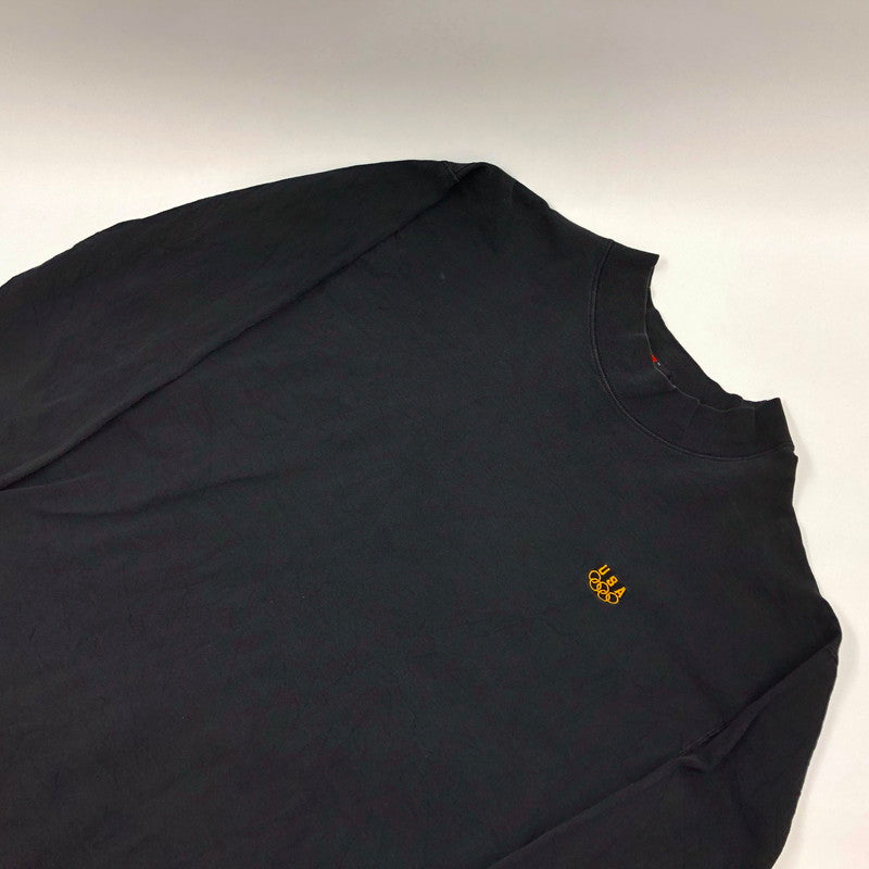 【現状渡し品】【メンズ】 HANES ヘインズ SIGNATURE COLLECTION OLYMPIC L/S TEE シグネチャーコレクション オリンピック 長袖Tシャツ トップス 146-260321-hn-01-fur サイズ：XL カラー：ブラック 万代Net店