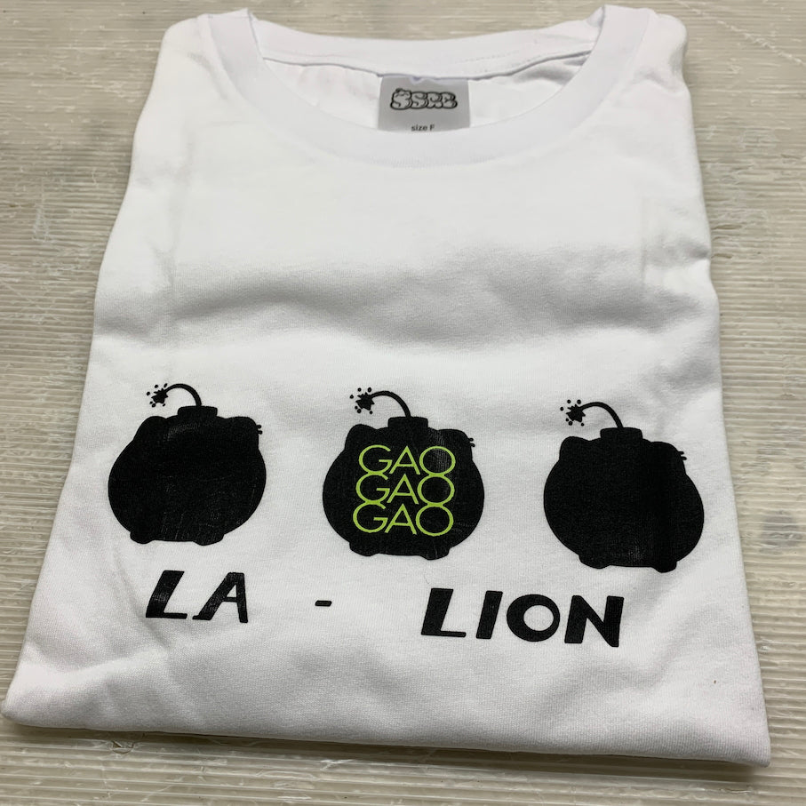 【現状渡し品】 LA・LION ししろんとお揃いTシャツ ホワイト フリーサイズ 「バーチャルYouTuberホロライブ 獅白ぼたん 誕生日記念2022」 053-260918-MS-05-min 万代Net店