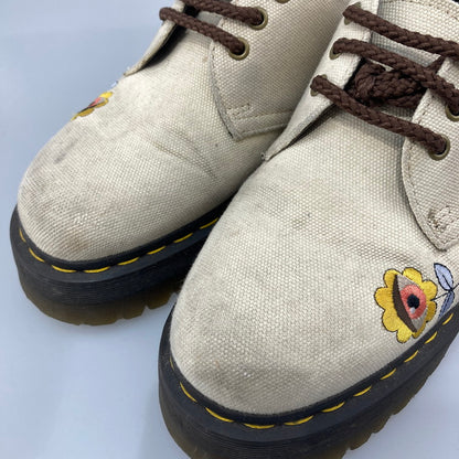 【中古品】【メンズ/レディース】 Dr.Martens ドクターマーチン AW006 VEGAN 1461 QUAD シューズ キャンバス レトロ柄 本体のみ（箱なし） 164-251211-WA-09-iwa サイズ：UK 9 カラー：ベージュ ブラウン 万代Net店