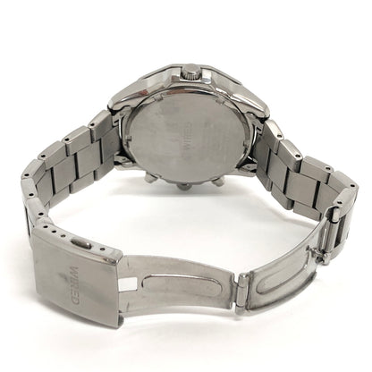 【現状渡し品】【メンズ/レディース】 SEIKO WIRED セイコー ワイアード THE BLUE VK67-K090 ザ・ブルー クォーツ式 クロノグラフ ウォッチ 腕時計 198-260902-rs-05-fur カラー：シルバー/ブルー 万代Net店