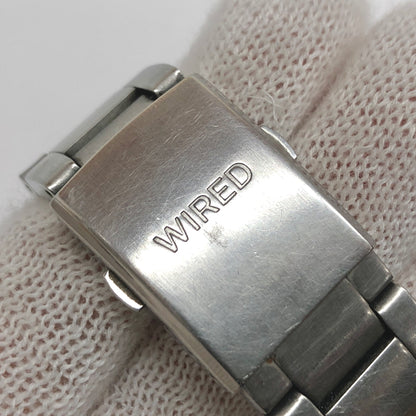 【現状渡し品】【メンズ/レディース】 SEIKO WIRED セイコー ワイアード THE BLUE VK67-K090 ザ・ブルー クォーツ式 クロノグラフ ウォッチ 腕時計 198-260902-rs-05-fur カラー：シルバー/ブルー 万代Net店