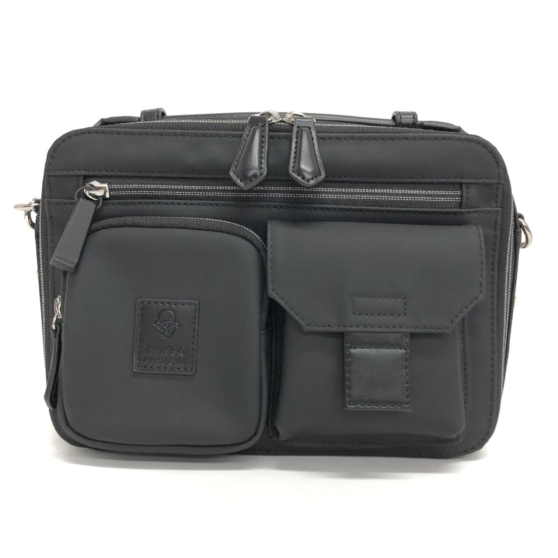 【中古品】【メンズ】 TAKEO KIKUCHI タケオキクチ VELCRO II 732123 ベルクロII ショルダーバッグ セカンドバッグ 2WAY 鞄 188-260902-rs-06-fur カラー：ブラック 万代Net店