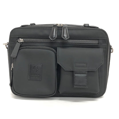 【中古品】【メンズ】 TAKEO KIKUCHI タケオキクチ VELCRO II 732123 ベルクロII ショルダーバッグ セカンドバッグ 2WAY 鞄 188-260902-rs-06-fur カラー：ブラック 万代Net店