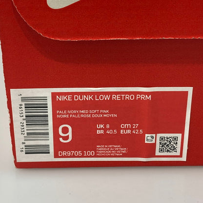 【中古品】【メンズ】 NIKE ナイキ DR9705 100 DUNK LOW RETRO PRM スニーカー 160-251211-WA-10-iwa サイズ：27cm カラー：PALE IVORY/MED SOFT PINK 万代Net店