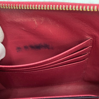 【中古品】【レディース】 PRADA プラダ 1M1441 SAFFIANO リボンポーチ レザー ストラップ付 181-250824-NS-03-iwa カラー：ピンク 万代Net店