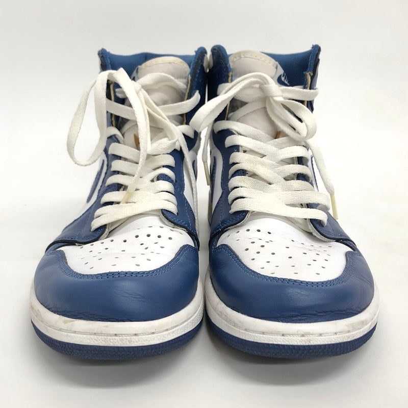 【中古品】【メンズ】 NIKE ナイキ AIR JORDAN 1 RETRO HIGH "STORM BLUE" 555088-127 エア ジョーダン レトロ ハイ スニーカー シューズ 靴 160-260617-rs-02-fur サイズ：28.0cm US10 カラー：ホワイト/ストームブルー 万代Net店
