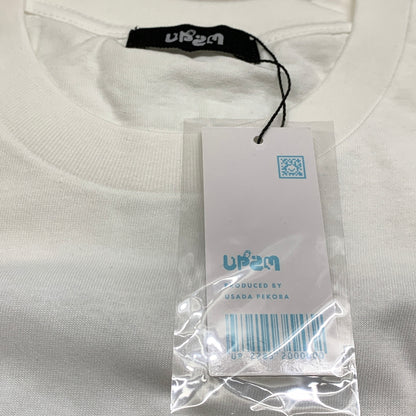【現状渡し品】 兎田ぺこら UP2M Tシャツ ホワイト フリーサイズ 「バーチャルYouTuber ホロライブ 兎田ぺこら 200万人記念 053-260918-MS-08-min 万代Net店
