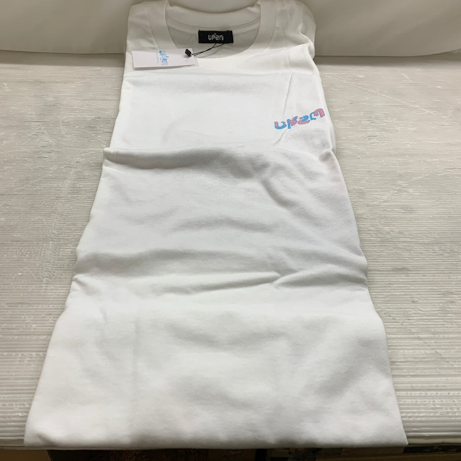【現状渡し品】 兎田ぺこら UP2M Tシャツ ホワイト フリーサイズ 「バーチャルYouTuber ホロライブ 兎田ぺこら 200万人記念 053-260918-MS-08-min 万代Net店