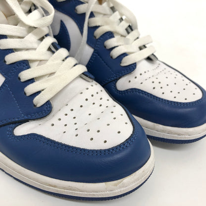 【中古品】【メンズ】 NIKE ナイキ AIR JORDAN 1 RETRO HIGH "STORM BLUE" 555088-127 エア ジョーダン レトロ ハイ スニーカー シューズ 靴 160-260617-rs-02-fur サイズ：28.0cm US10 カラー：ホワイト/ストームブルー 万代Net店