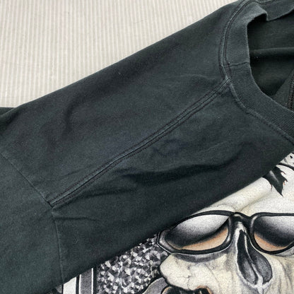 【中古品】【メンズ】 HANES ヘインズ EASYRIDERS SS TEE イージーライダーズ ショートスリーブ Tシャツ トップス 146-260922-kh-14-izu サイズ：XL カラー：ブラック系 万代Net店