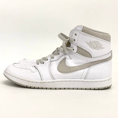 【現状渡し品】【メンズ】 NIKE ナイキ AIR JORDAN 1 HIGH 85 "NEUTRAL GREY" BQ4422-100 エアジョーダン1 レトロ ハイ スニーカー シューズ 靴 160-260617-rs-05-fur サイズ：29.0cm US11 カラー：ホワイト/ニュートラルグレー 万代Net店