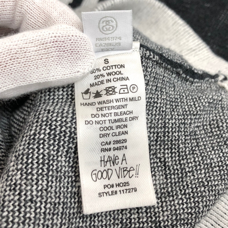 【中古品】【メンズ】 STUSSY ステューシー ALPINE SWEATER 117279 セーター 長袖 トップス 古着 142-260617-rs-08-fur サイズ：S カラー：ブラック 万代Net店