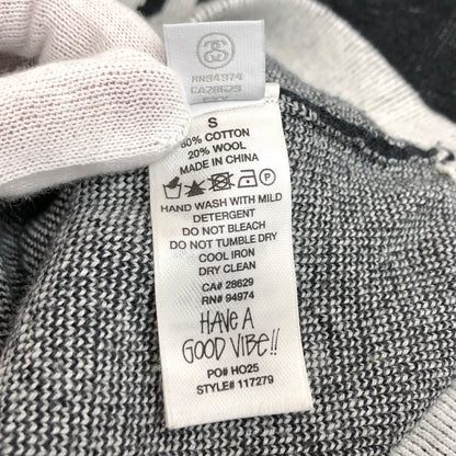 【中古品】【メンズ】 STUSSY ステューシー ALPINE SWEATER 117279 セーター 長袖 トップス 古着 142-260617-rs-08-fur サイズ：S カラー：ブラック 万代Net店