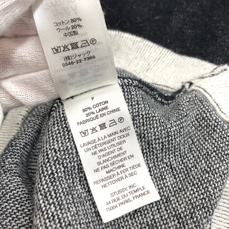 【中古品】【メンズ】 STUSSY ステューシー ALPINE SWEATER 117279 セーター 長袖 トップス 古着 142-260617-rs-08-fur サイズ：S カラー：ブラック 万代Net店