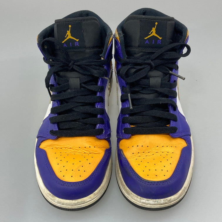 【中古品】【メンズ】 NIKE ナイキ DQ8426-517 AIR JORDAN 1 MID LAKERS スニーカー 160-251213-WA-06-iwa サイズ：26cm 万代Net店