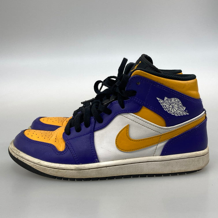 【中古品】【メンズ】 NIKE ナイキ DQ8426-517 AIR JORDAN 1 MID LAKERS スニーカー 160-251213-WA-06-iwa サイズ：26cm 万代Net店
