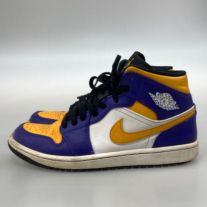 【中古品】【メンズ】 NIKE ナイキ DQ8426-517 AIR JORDAN 1 MID LAKERS スニーカー 160-251213-WA-06-iwa サイズ：26cm 万代Net店