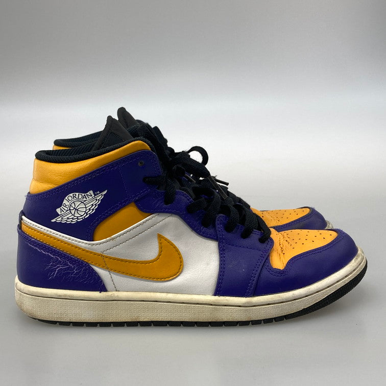 【中古品】【メンズ】 NIKE ナイキ DQ8426-517 AIR JORDAN 1 MID LAKERS スニーカー 160-251213-WA-06-iwa サイズ：26cm 万代Net店