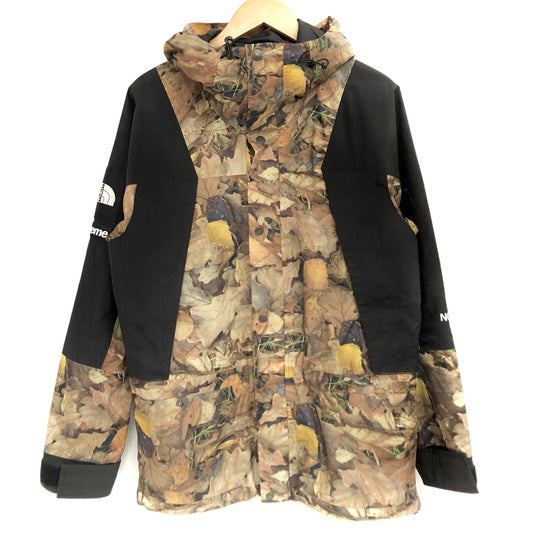 【中古品】【メンズ】 SUPREME × THE NORTH FACE 16AW LEAVES MOUNTAIN LIGHT JACKET NP51601I マウンテンジャケット マウンテンパーカー ジャケット アウター 149-260617-rs-13-fur サイズ：S カラー：ブラック/リアルツリー 万代Net店