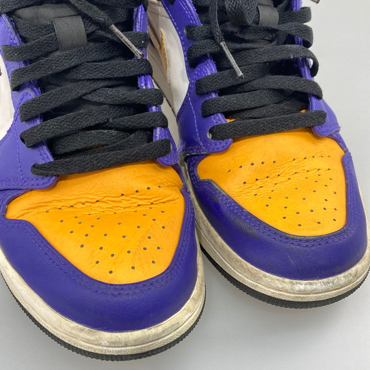 【中古品】【メンズ】 NIKE ナイキ DQ8426-517 AIR JORDAN 1 MID LAKERS スニーカー 160-251213-WA-06-iwa サイズ：26cm 万代Net店