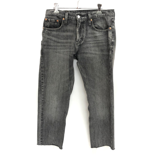 【現状渡し品】【メンズ】 LEVI'S リーバイス 502 BLACK DENIM PANT 29507-0453 デニムパンツ 切りっぱなし ジーンズ Gパン ボトムス 古着 158-260904-rs-04-fur サイズ：W29 カラー：ブラックユーズド 万代Net店