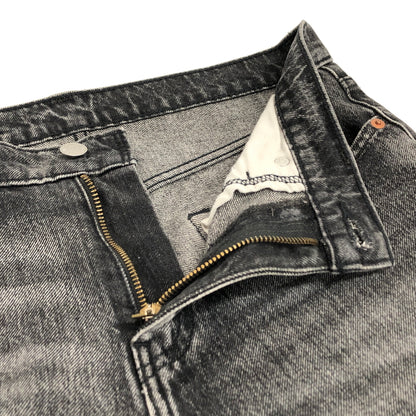 【現状渡し品】【メンズ】 LEVI'S リーバイス 502 BLACK DENIM PANT 29507-0453 デニムパンツ 切りっぱなし ジーンズ Gパン ボトムス 古着 158-260904-rs-04-fur サイズ：W29 カラー：ブラックユーズド 万代Net店