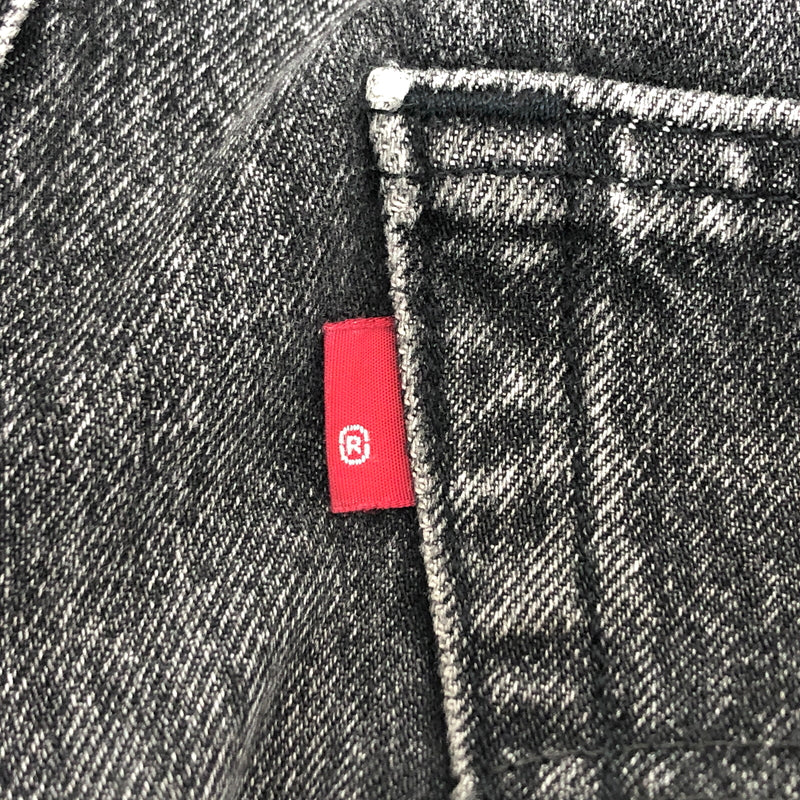 【現状渡し品】【メンズ】 LEVI'S リーバイス 502 BLACK DENIM PANT 29507-0453 デニムパンツ 切りっぱなし ジーンズ Gパン ボトムス 古着 158-260904-rs-04-fur サイズ：W29 カラー：ブラックユーズド 万代Net店