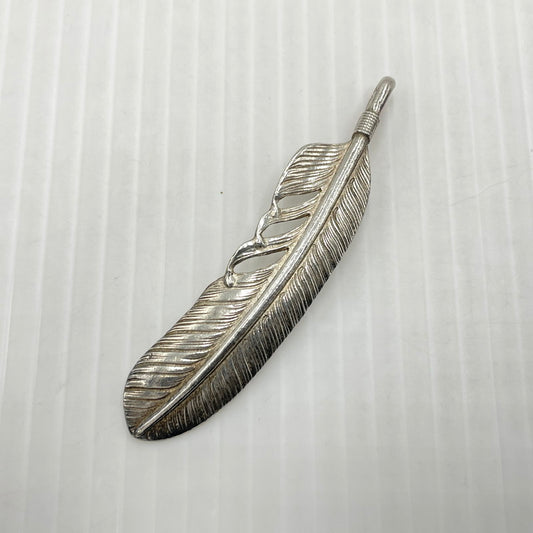 【中古品】【メンズ】 WING ROCK ウィング ロック PLAIN SV FEATHER F-2 プレーン シルバー フェザー 左向き アクセサリー ペンダントトップ 191-260907-sa-04-teih カラー：シルバー 万代Net店