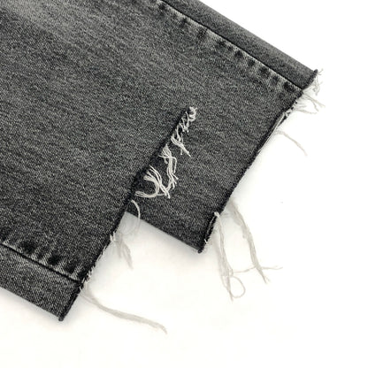 【現状渡し品】【メンズ】 LEVI'S リーバイス 502 BLACK DENIM PANT 29507-0453 デニムパンツ 切りっぱなし ジーンズ Gパン ボトムス 古着 158-260904-rs-04-fur サイズ：W29 カラー：ブラックユーズド 万代Net店