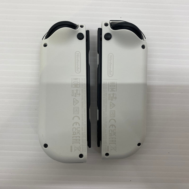 【中古品】 Nintendo Switch(有機ELモデル) ニンテンドースイッチ Joy-Con(L)/(R) ホワイト ゲームハード 家庭用ゲーム機 ゲーム 034-250914-ts-1-tei カラー：ホワイト 万代Net店