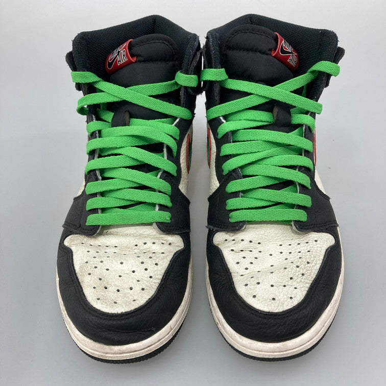 【中古品】【メンズ】 NIKE ナイキ 555088-015 AIR JORDAN 1 RETRO HIGH OG BLACK VARSITY RED-SAIL スニーカー 本体のみ（箱なし） 160-251213-WA-08-iwa サイズ：27.5cm カラー：BLACK/VARSITY RED-SAIL 万代Net店