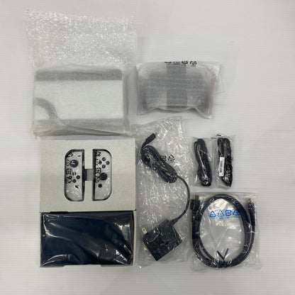 【中古品】 Nintendo Switch(有機ELモデル) ニンテンドースイッチ Joy-Con(L)/(R) ホワイト ゲームハード 家庭用ゲーム機 ゲーム 034-250914-ts-1-tei カラー：ホワイト 万代Net店