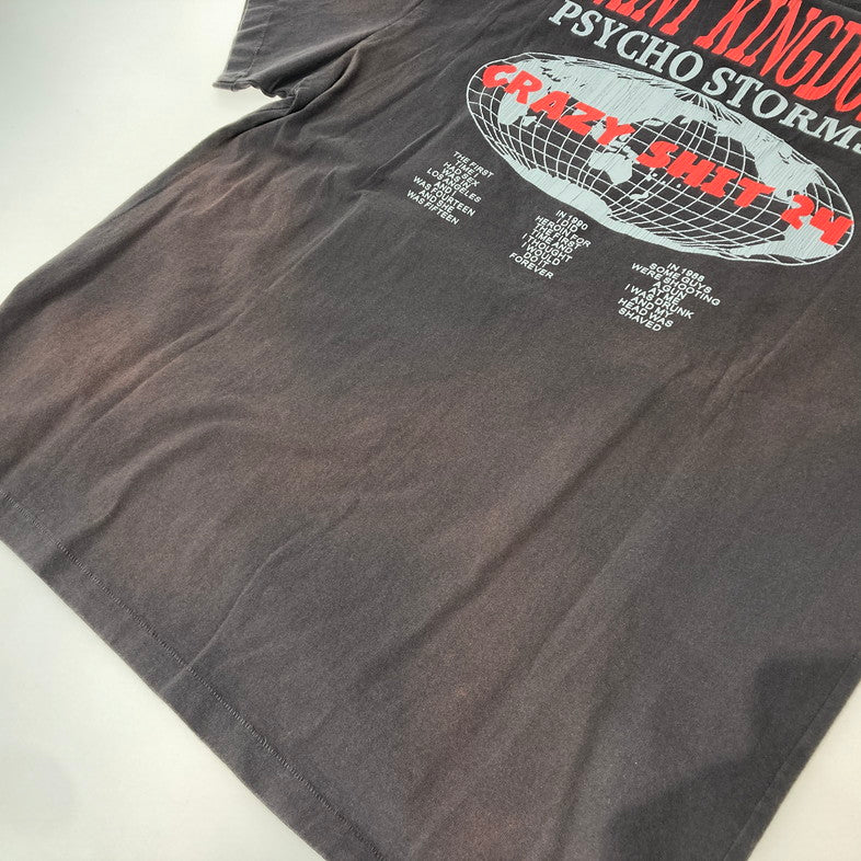 【中古品】【メンズ】 SAINT MICHAEL セントマイケル SM-YS8-0000-C45 S/S TEE ST KINGDOM 半袖 Tシャツ 142-250830-NS-03-iwa サイズ：XL カラー：ブラック 万代Net店