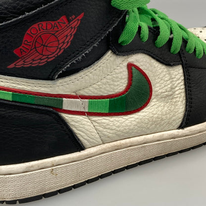 【中古品】【メンズ】 NIKE ナイキ 555088-015 AIR JORDAN 1 RETRO HIGH OG BLACK VARSITY RED-SAIL スニーカー 本体のみ（箱なし） 160-251213-WA-08-iwa サイズ：27.5cm カラー：BLACK/VARSITY RED-SAIL 万代Net店